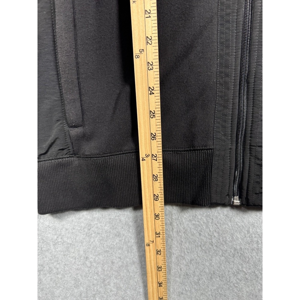 Tommy Hilfiger Mens XL Black Track Jacket Full Zip Mixed Media C887866650 Logo - Picture 6 of 11